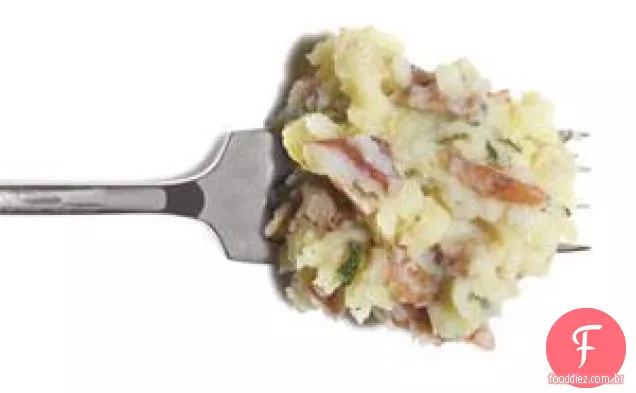 Purê De Batatas Com Manteiga Marrom E Sálvia