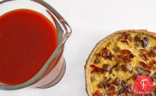 O Pequeno-Almoço Inglês Completo Quiche