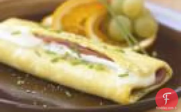 Presunto Enrolado E Omelete Brie
