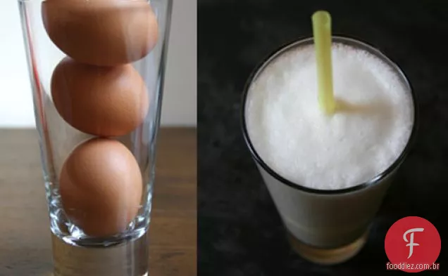 Claras de ovo cru em coquetéis (e ramos Gin Fizzes) estão de volta