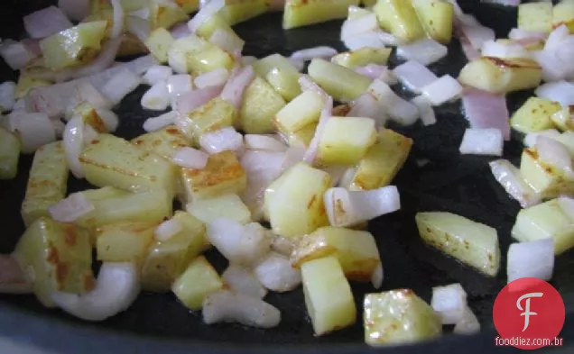 Batata Crocante E Omelete Brie