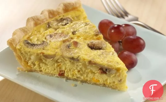 Quiche De Bacon Com Cogumelos