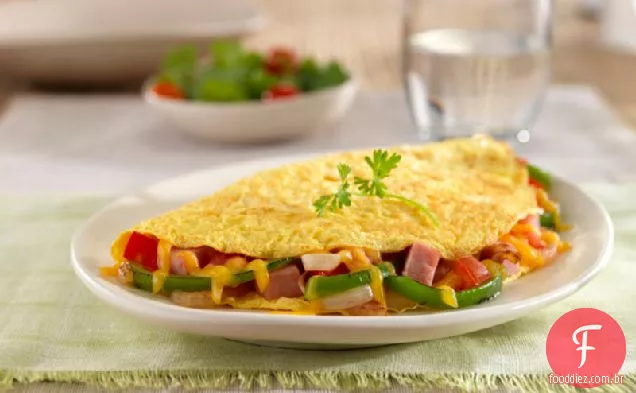 Omelete De Presunto E Vegetais