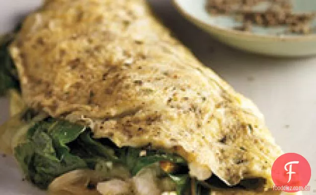 Verduras E Omelete De Ervas