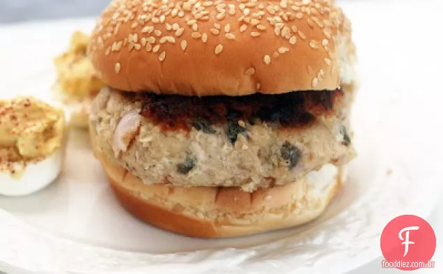 Croquetes de atum Dijon-alcaparras