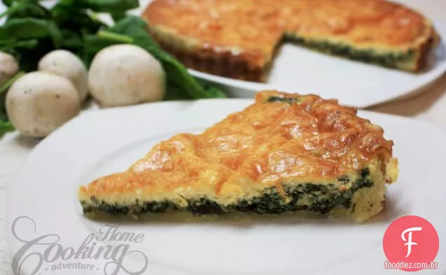Quiche De Espinafre E Cogumelo
