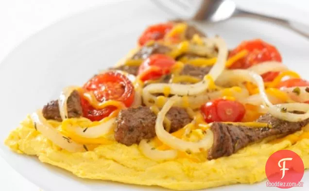 Philly Cheese Steak Omelete