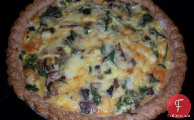 Quiche De Espinafre E Cogumelo