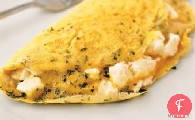 Omelete Com Queijo De Cabra E Ervas