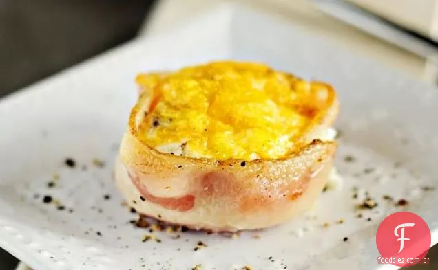 Bacon e copos de ovo (adaptado de Recipezaar)