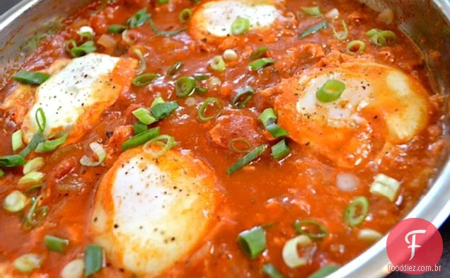 Salsa Ovos Escalfados E Grãos
