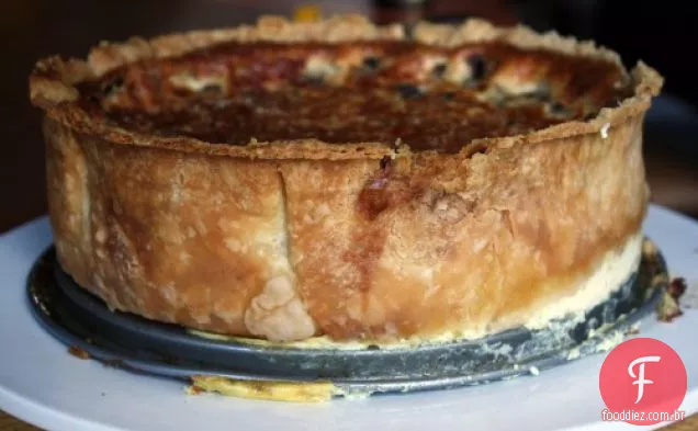 Quiche de cogumelos Over-the-top
