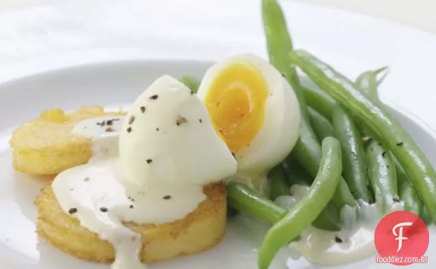 Polenta Dourada E Ovo Com Receita De Molho De Mostarda