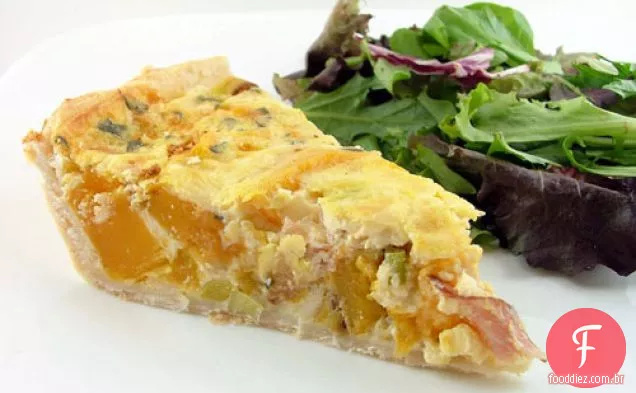 Abóbora Assada, Prosciutto E Quiche De Sálvia