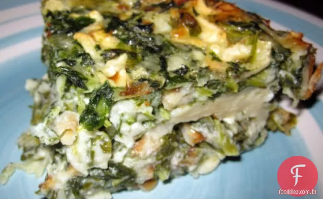 Espinafre Matzah Quiche