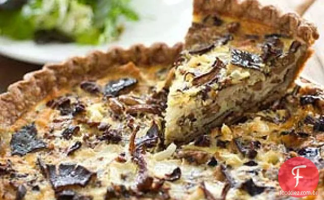 Quiche De Cogumelos E Gruyere