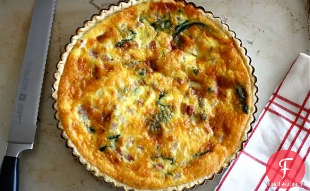 Presunto Espinafre E Gruyére Quiche