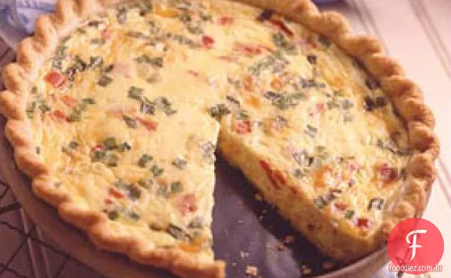Quiche De Frango E Milho Da Nova Inglaterra