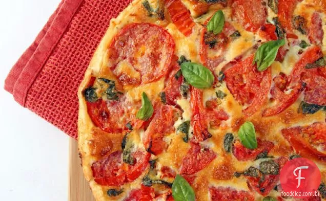 Tomate Manjericão Quiche