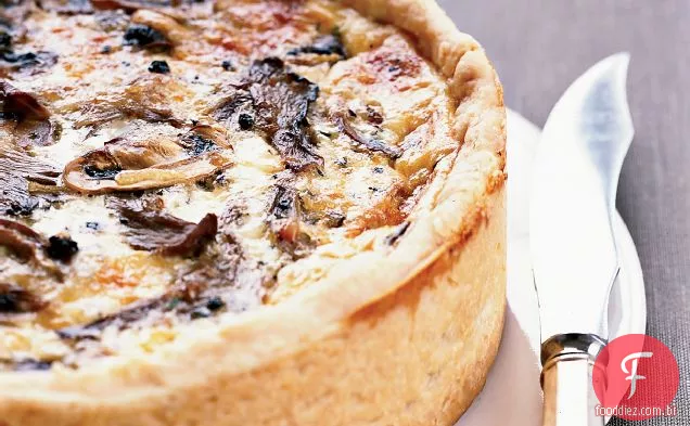 Quiche de cogumelos Over-the-Top
