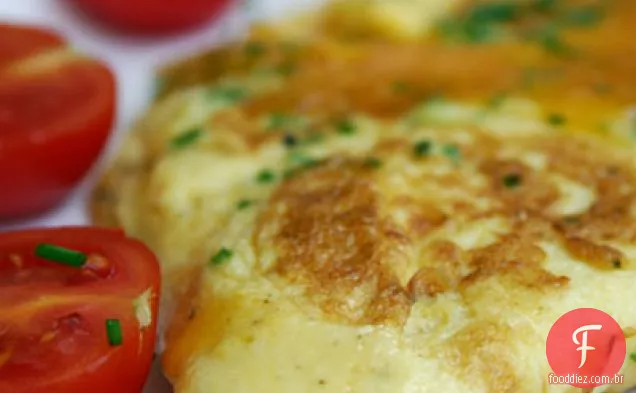 Cheddar, Cebolinha E Omelete De Creme Azedo