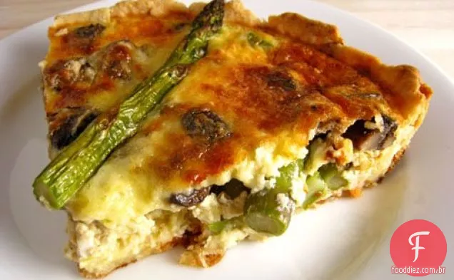 Aspargos E Quiche De Cogumelos