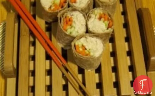 Kewl Embrulhado Em Rolo De Sushi De Atum