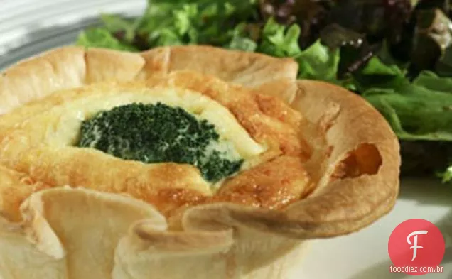 Quiche De Brócolis E Cheddar
