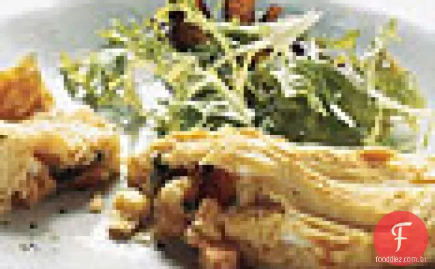 Salsa-Crouton omeletes com Gruyère
