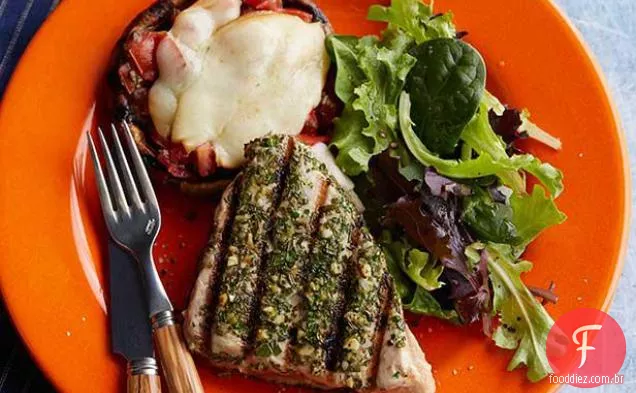 Bifes De Atum Grelhados Ao Estilo Toscano