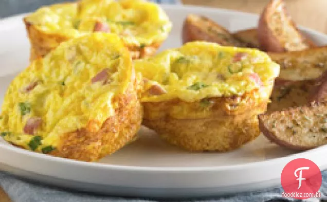 Presunto Crustless E Mini Quiches Suíços