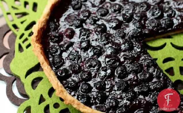 Brilhante E Bela Torta De Mirtilo