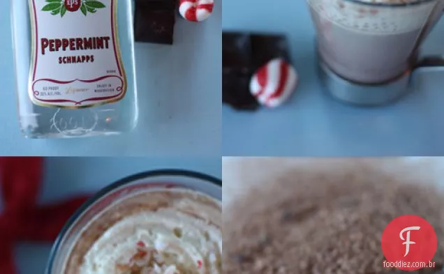 Chocolate Quente Com Schnapps De Hortelã-Pimenta
