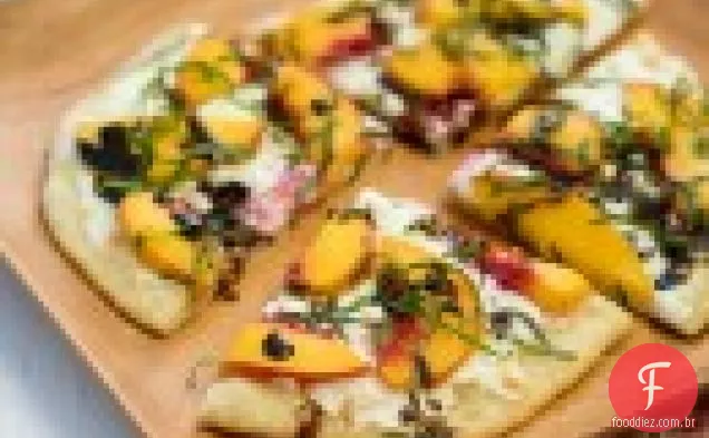 Pêssego De Verão E Pizza Balsâmica