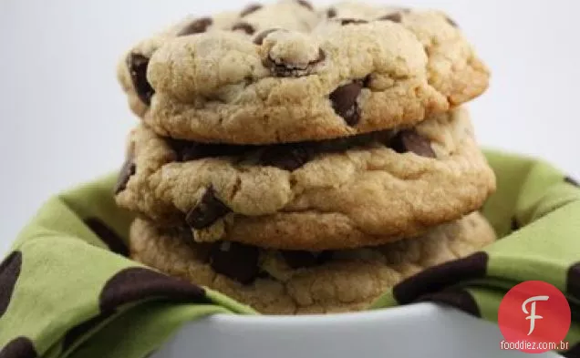 Biscoitos De Chocolate Grandes, Gordos E Mastigáveis