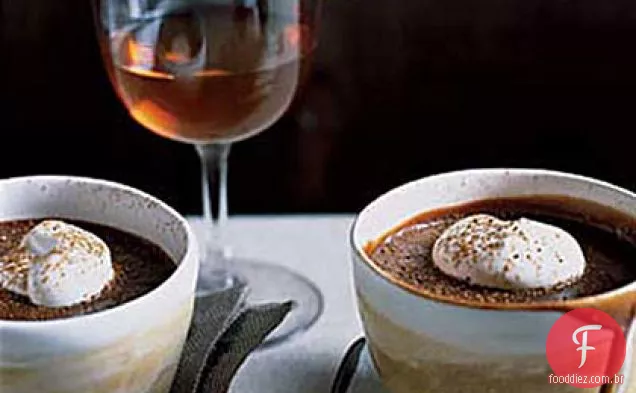 Leite-Chocolate Pots de Crème