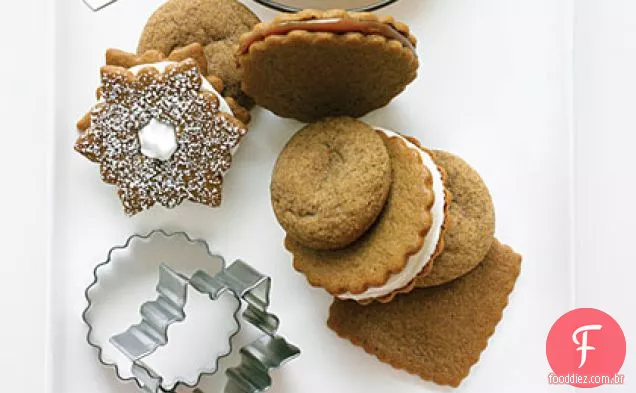 Dulce De Leche Gingersnap Sandwich Cookies
