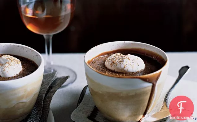Leite-Chocolate Pots de Crème