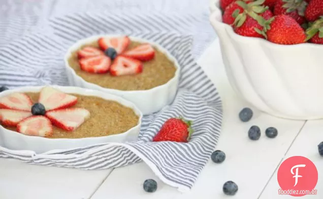 Creme de medula doce com feijão de baunilha
