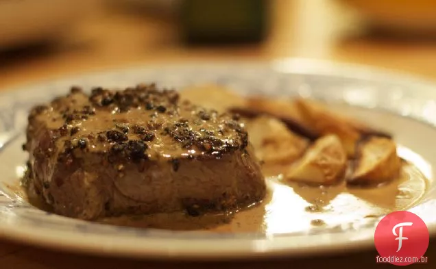 Nossa Receita Steak Au Poivre