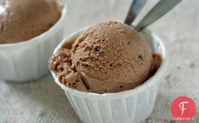 Chocolate ao leite-sorvete de pimenta preta