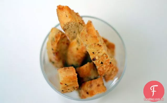 Parmesão Pimenta Preta Biscotti