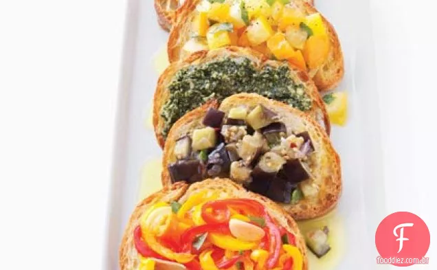 Braised Pepper Bruschetta