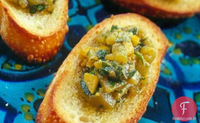 Pimenta assada em Crostini