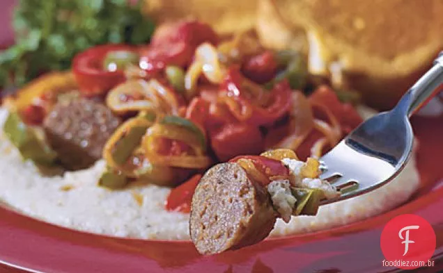 Salsicha Italiana Com Sabor De Tomate-Pimenta