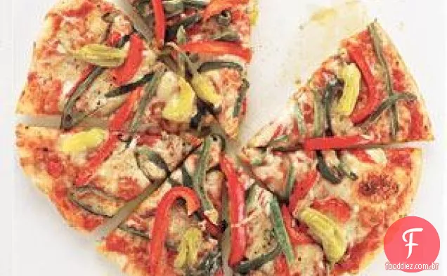 Receita picante de Pizza de três pimentas