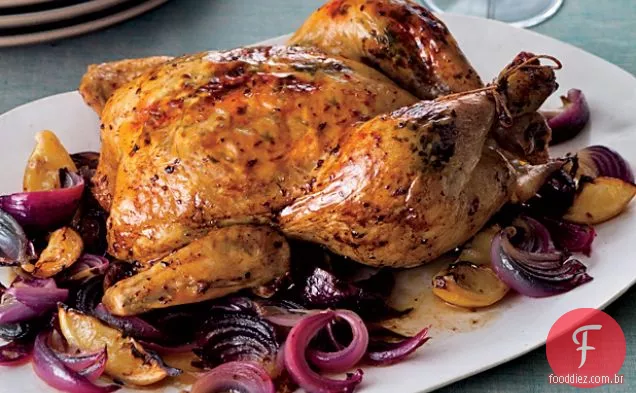 Aleppo-Frango Assado Com Pimenta e hortelã