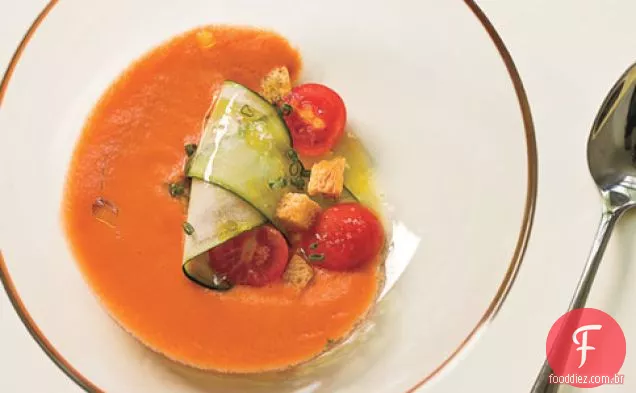 Gaspacho De Tomate E Pimenta Com Xerez