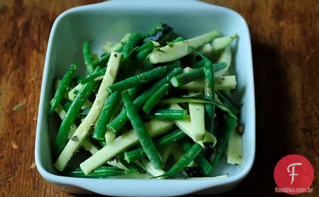 Salada De Feijão Francês Com Estragão E Pimenta Verde