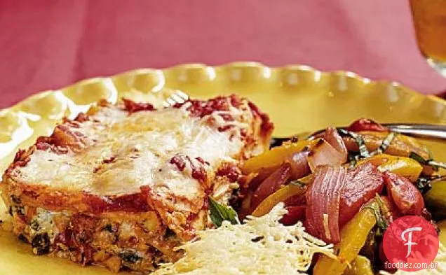 Salada de tomate e pimenta assada